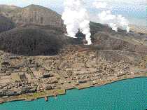 有珠山:陸上自衛隊ヘリコプターより気象庁撮影(平成12年4月26日)