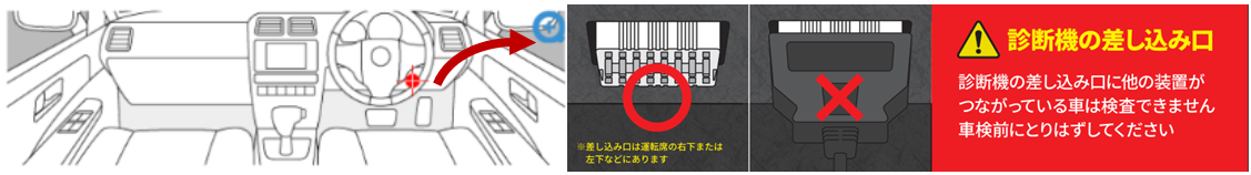差し込み口に接続された機器（ドライブレコーダー等）を予め外してください