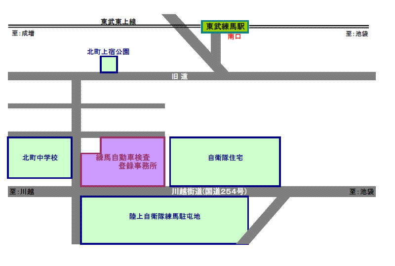 練馬自動車検査登録事務所地図