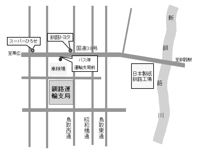 釧路運輸支局地図