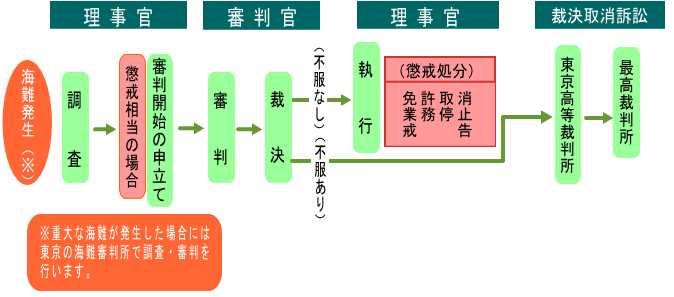 審判手続きの流れ