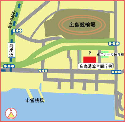 広島地方海難審判所周辺地図