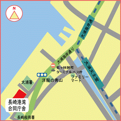 長崎地方海難審判所周辺地図