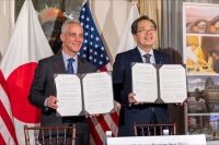 A signing ceremony