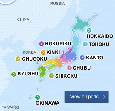 cruise ports of japan
