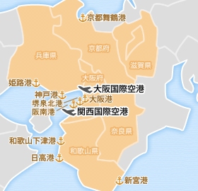 近畿エリア地図