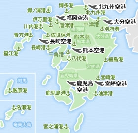 九州エリア地図