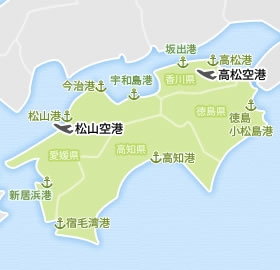 四国エリア地図