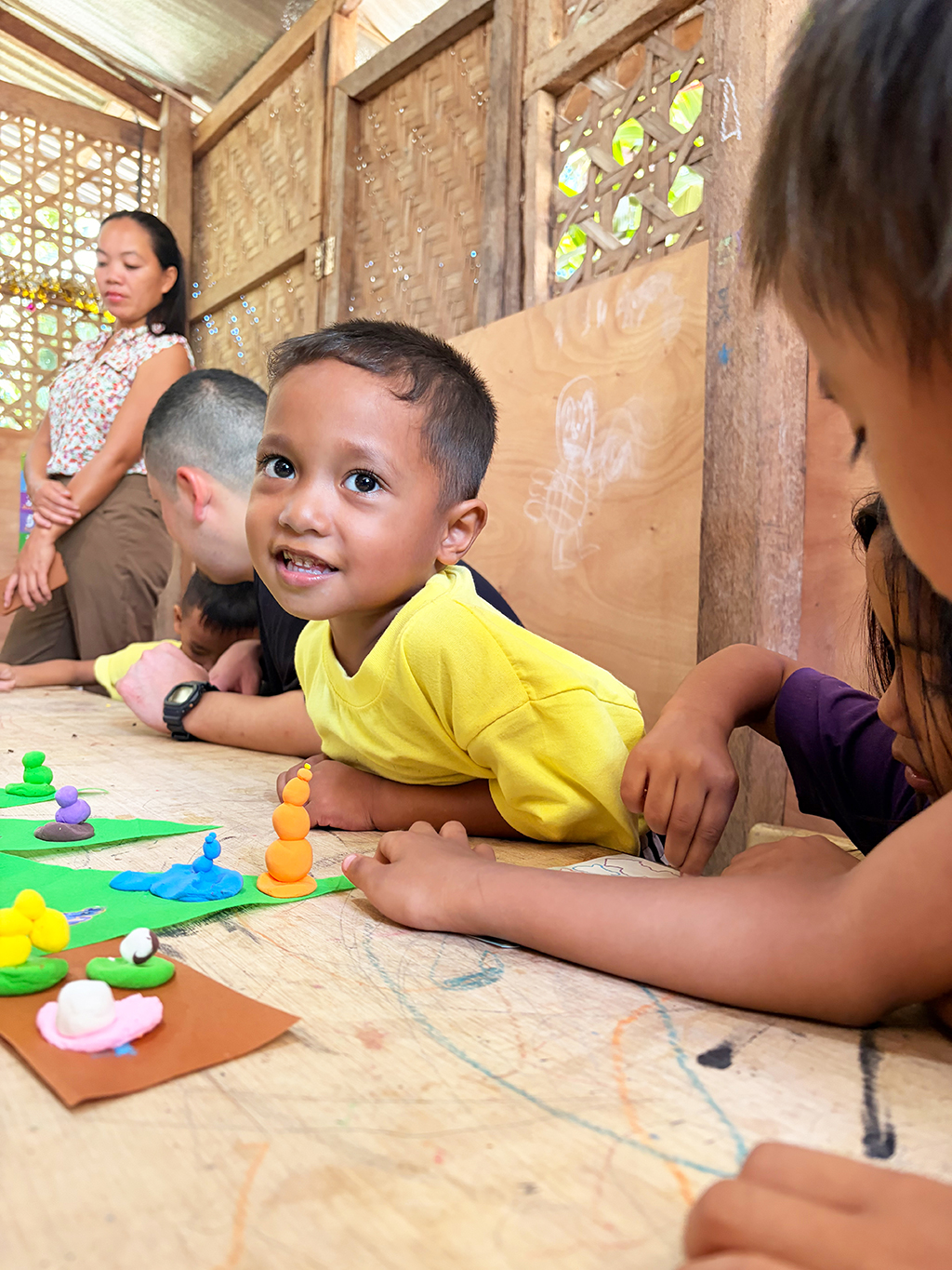 スラム街にある保育園