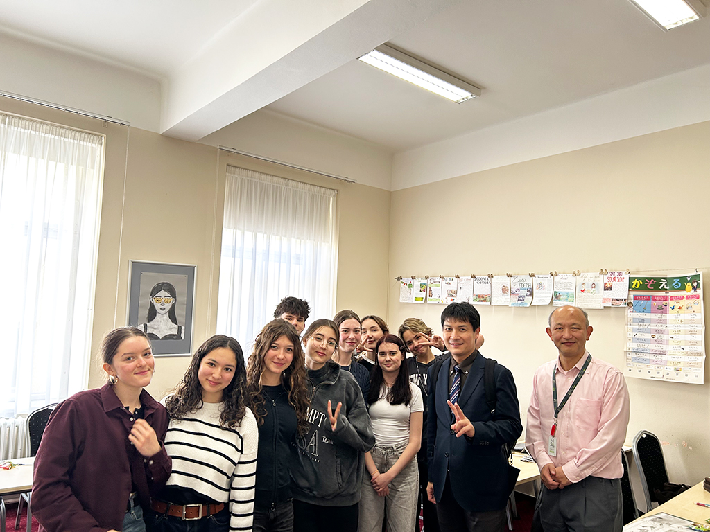 ホストファミリーの生徒たち