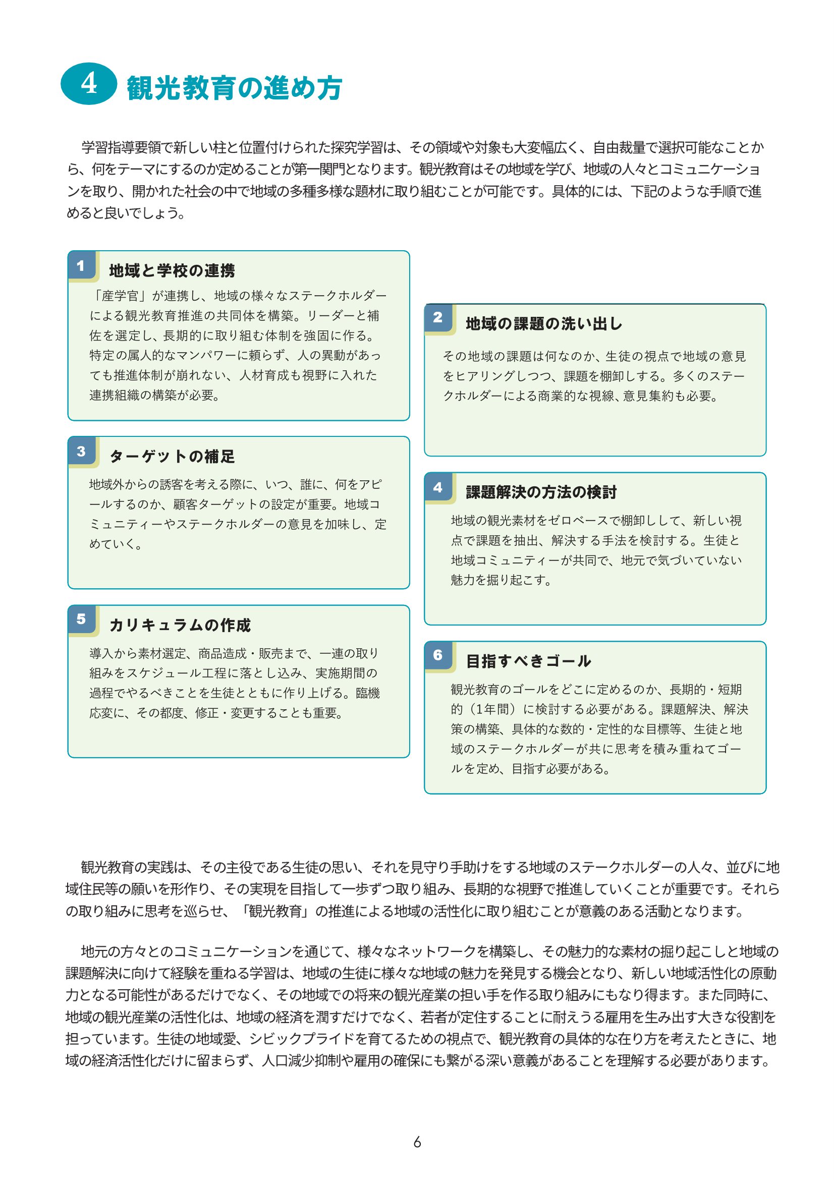観光教育の進め方