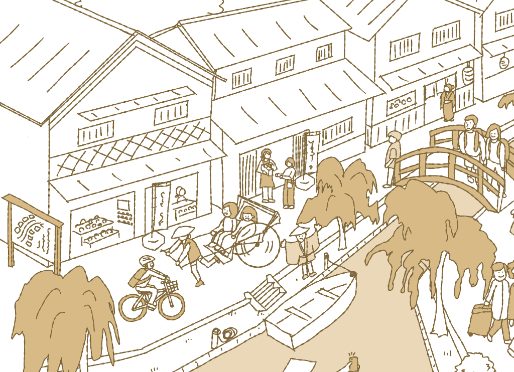 町並みのイラスト
