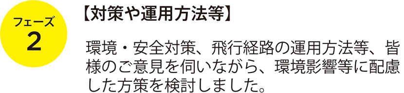 フェーズ2 対策や運用方法等