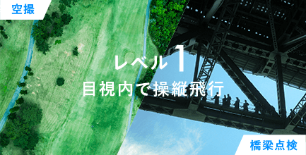 レベル1 目視内で操縦飛行 空撮 橋梁点検