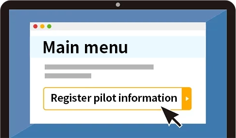 Enter unmanned aircraft information