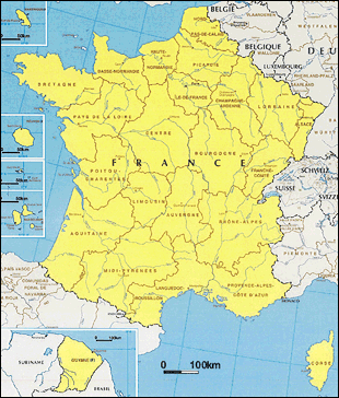 Map of France