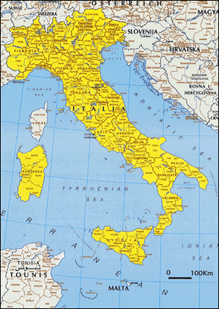 Map of Italy