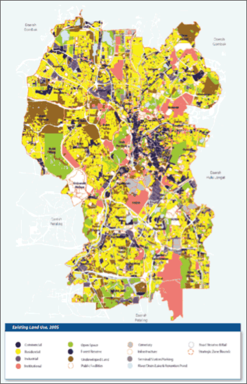 Existing Land Use Map In 2005