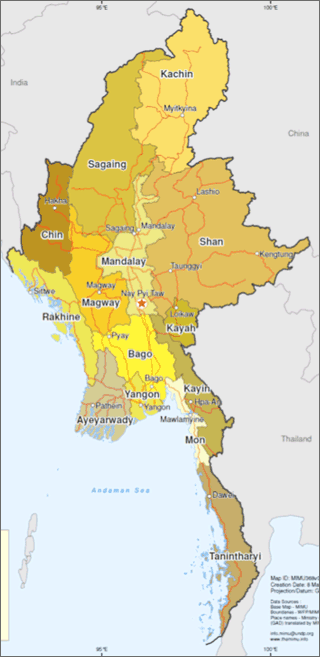 Map of Myanmar