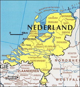 Map of Netherlands