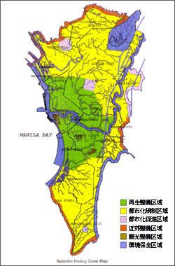マニラ首都圏の政策区域図