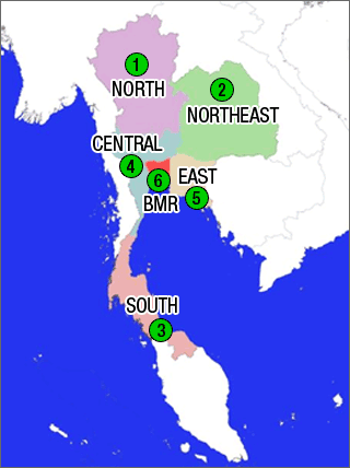 Map of Thailand