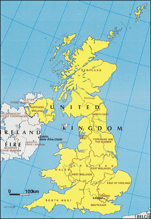 Map of UK