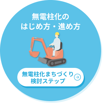 無電柱化のはじめ方・進め方 無電柱化まちづくり検討ステップ