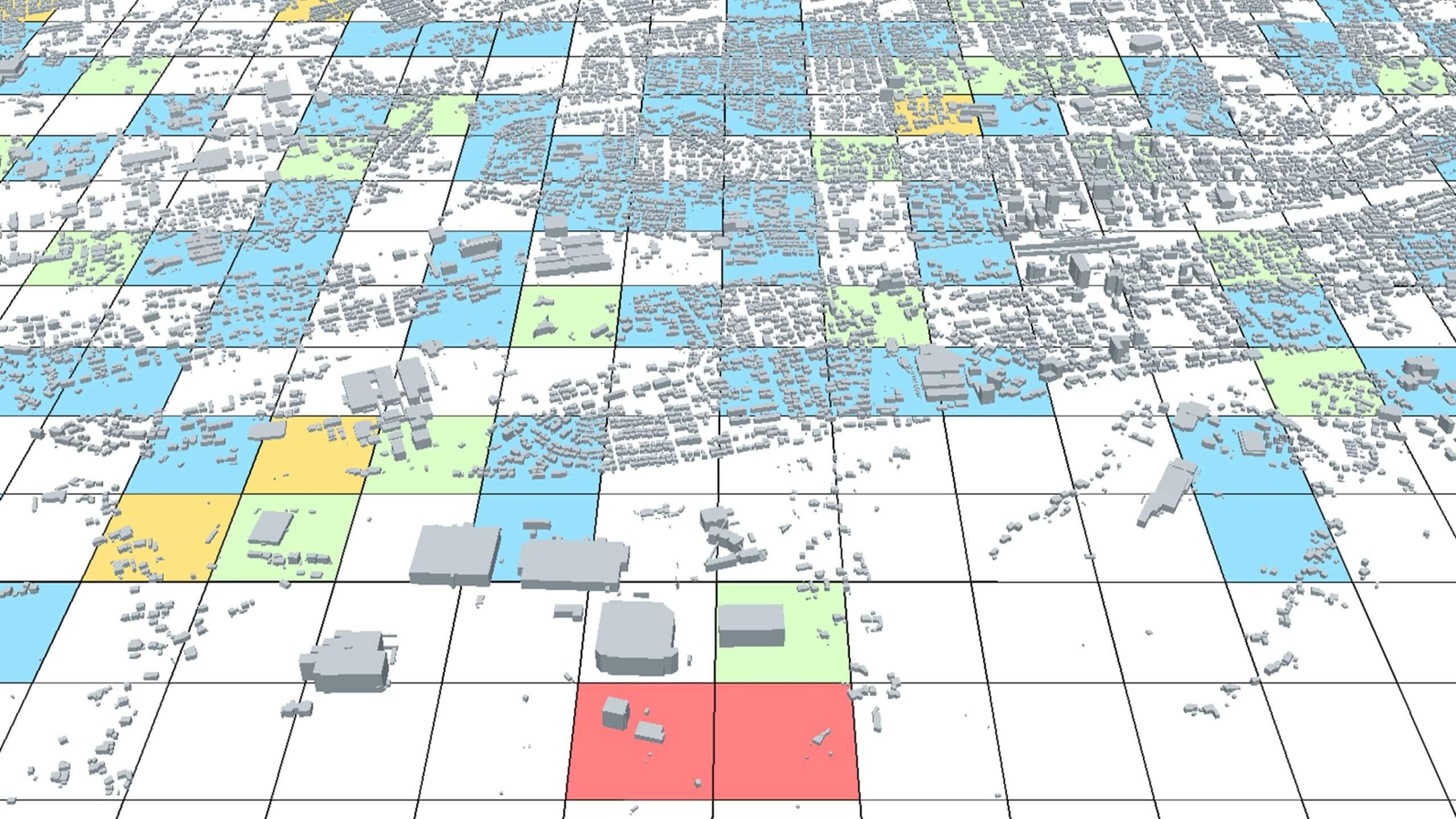3D都市モデルの更新優先度マップ