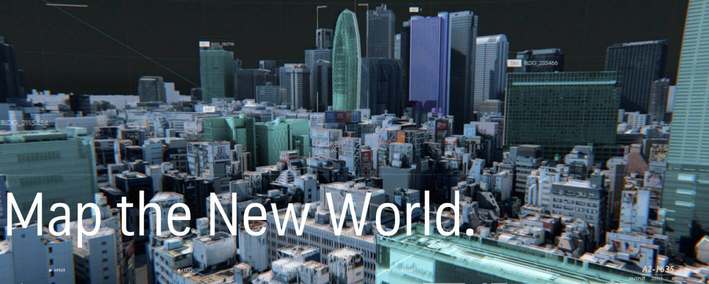 筑波研究学園都市南部 3D都市データを活用した都市模型 (透明ケース付