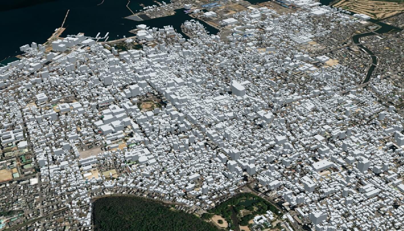 新宿駅 歌舞伎町 ３D都市データを活用した都市模型 (透明ケース付)-