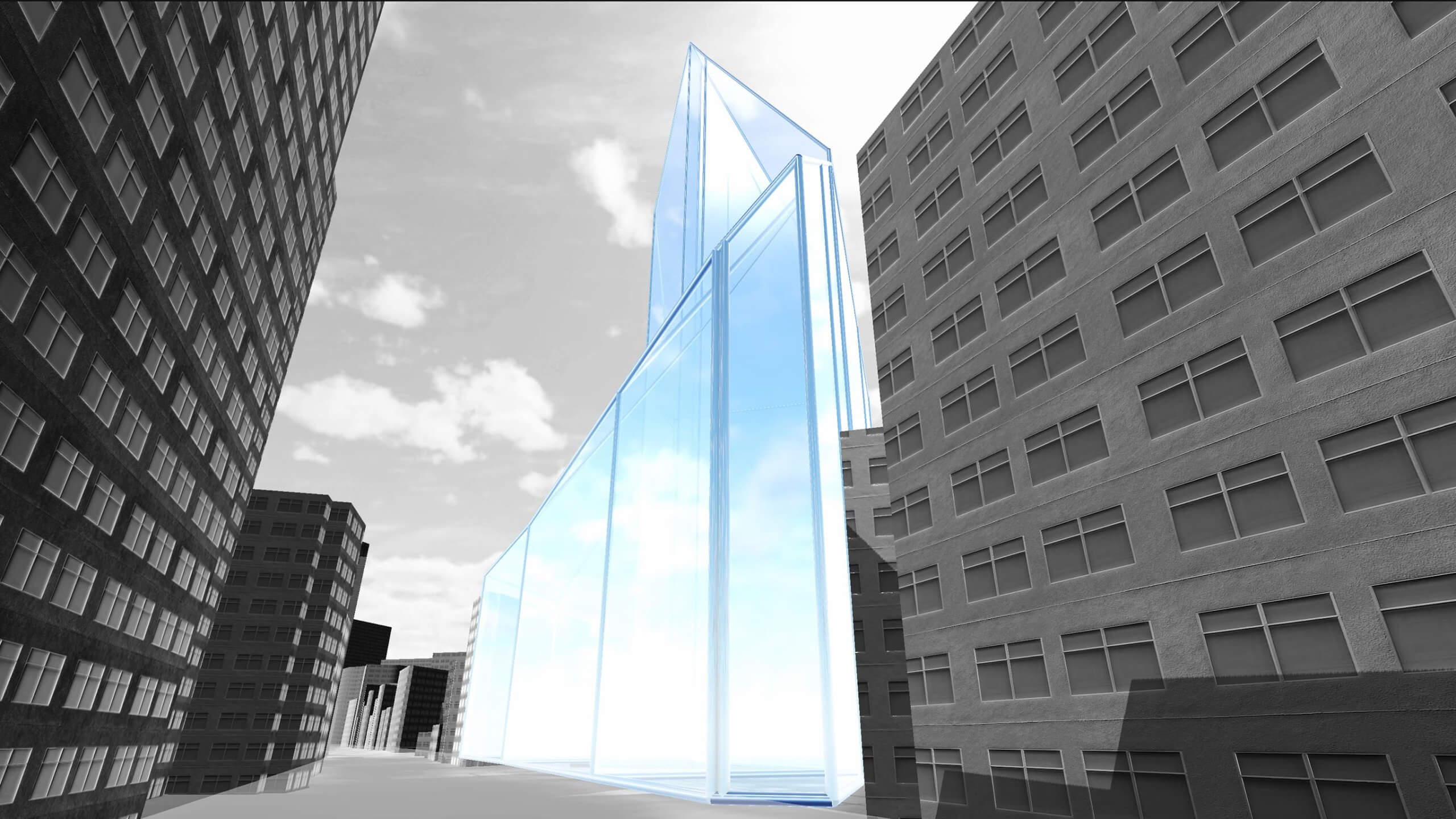 3D都市モデルを利用した建築計画ボリューム検証出力サービス