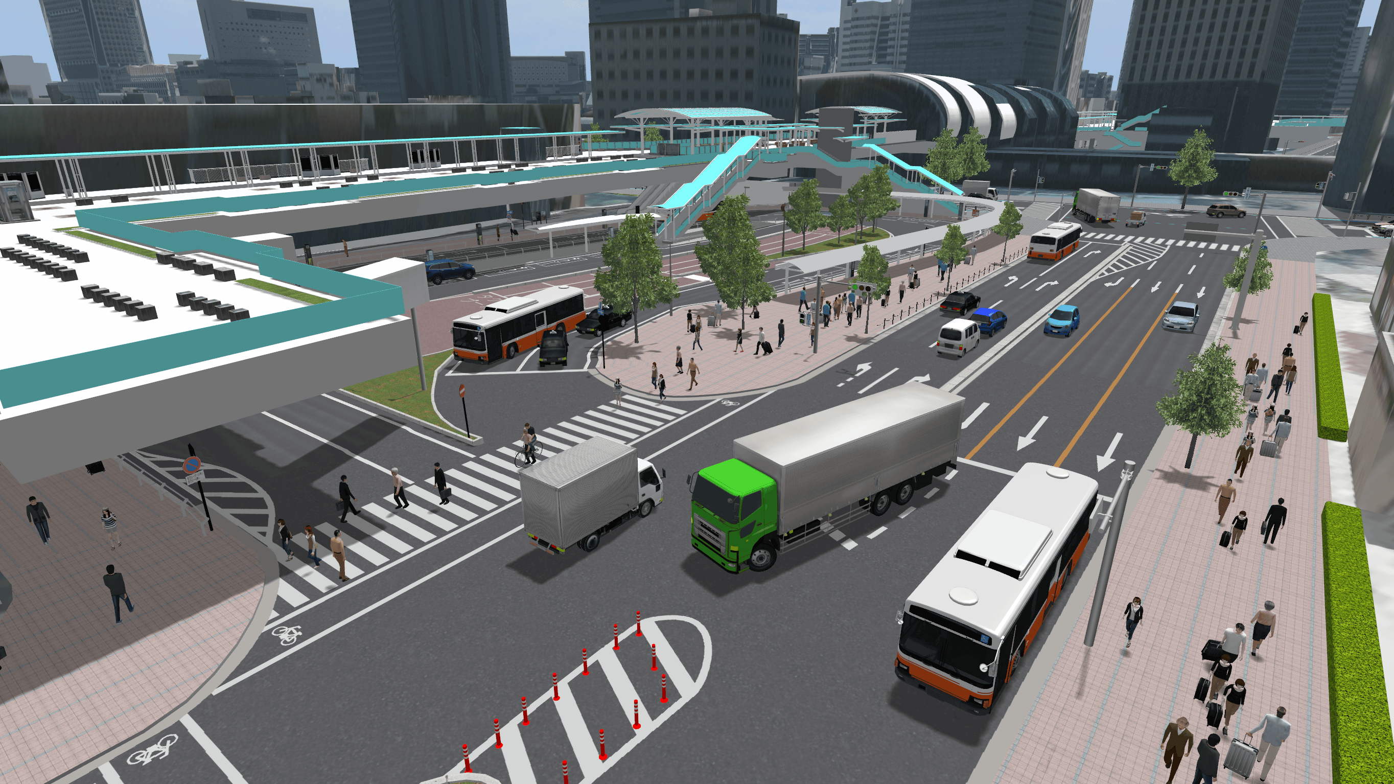 都市モデルを活用した運送事業者の訓練用ドライブシミュレータ