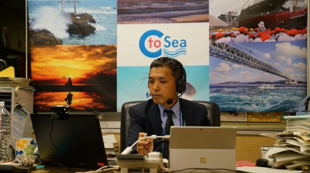 海洋環境保護委員会の議長を務める斎藤英明 技術審議官