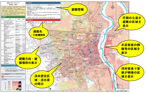 洪水ハザードマップ