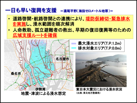 南海トラフ巨大地震の発生に備え具体的なTEC-FORCE活動計画を検討中