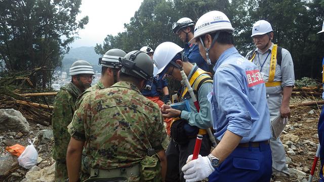 ↓ 警察・消防・自衛隊が行う捜索活動の安全確認8月24日 ↓