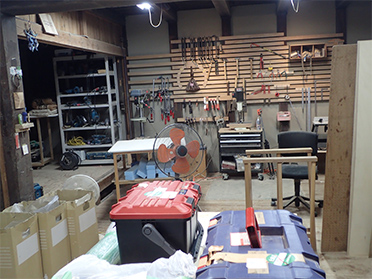 「FabCafe Hida」内の工房。