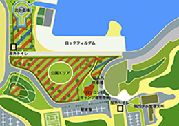 ドラゴンキャンプ場案内図