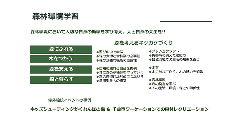 「シューティングかくれんぼの森」の告知