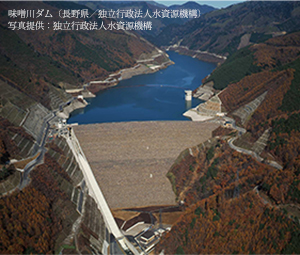 味噌川ダム全景