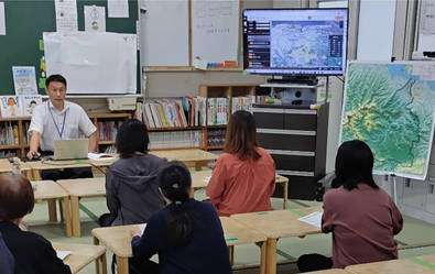 中津市立沖代小学校児童クラブでの説明（令和5年6月30日）