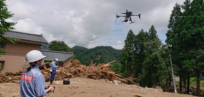 北陸地方整備局職員によるUAV調査