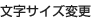 文字サイズ変更
