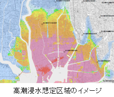 高潮浸水想定区域のイメージ