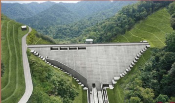 三笠ぽんべつダム（建設中） ～直轄初の流水型台形CSGダム～