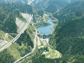 遠部ダム　～碇ヶ関温泉郷の源に佇むダム群～