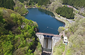 坂本ダム ～関所と鐵路に寄り添う旅人のダム～