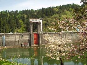 下条川ダム ～桜に囲まれたダム～