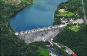 八塔寺川ダム ～サイクリングロードからの景観が美しいダム～